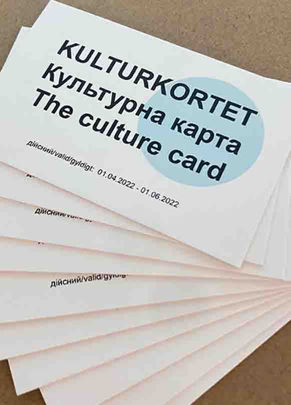 Kulturkortet - et gratis tilbud til flygtningen på Bornholm frem til 1.6.22