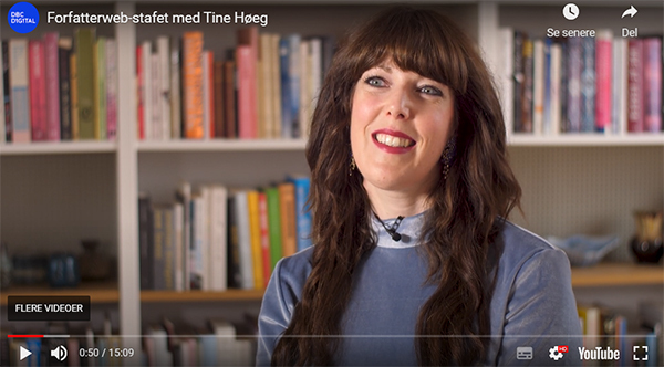Tine Høeg og begæret efter at skabe noget. Se interview på Forfatterweb.dk