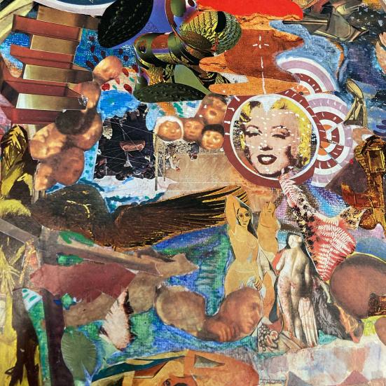 Eline Stends Pedersen: udsnit af collage