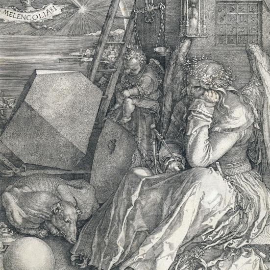 Albrecht Dürer: Melencolia I (Albrecht Dürer, Public domain, via Wikimedia Commons)