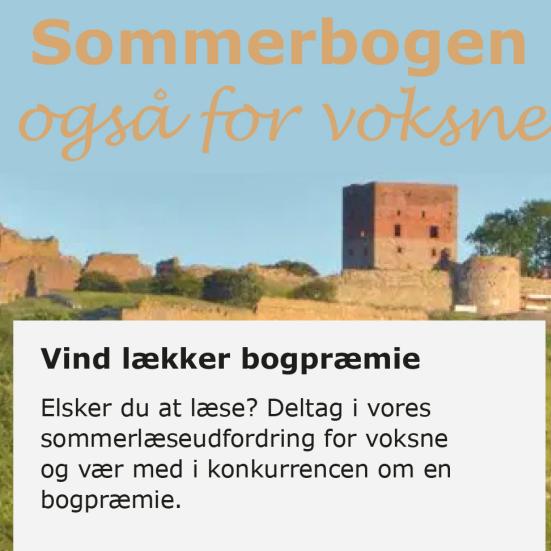 Sommerbogen - også for voksne! Lækre bogpræmier