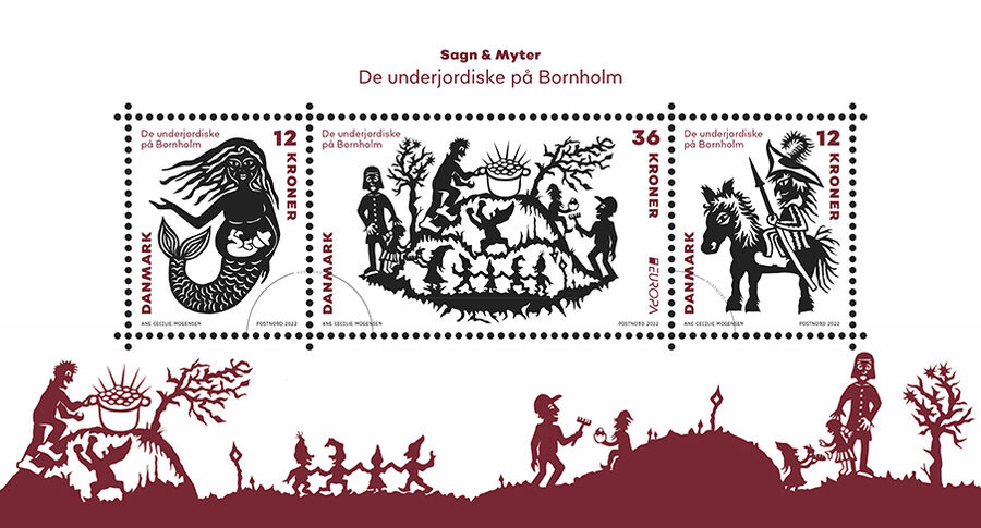 De underjordiske på frimærker: Sommerudstilling på Rønne Bibliotek