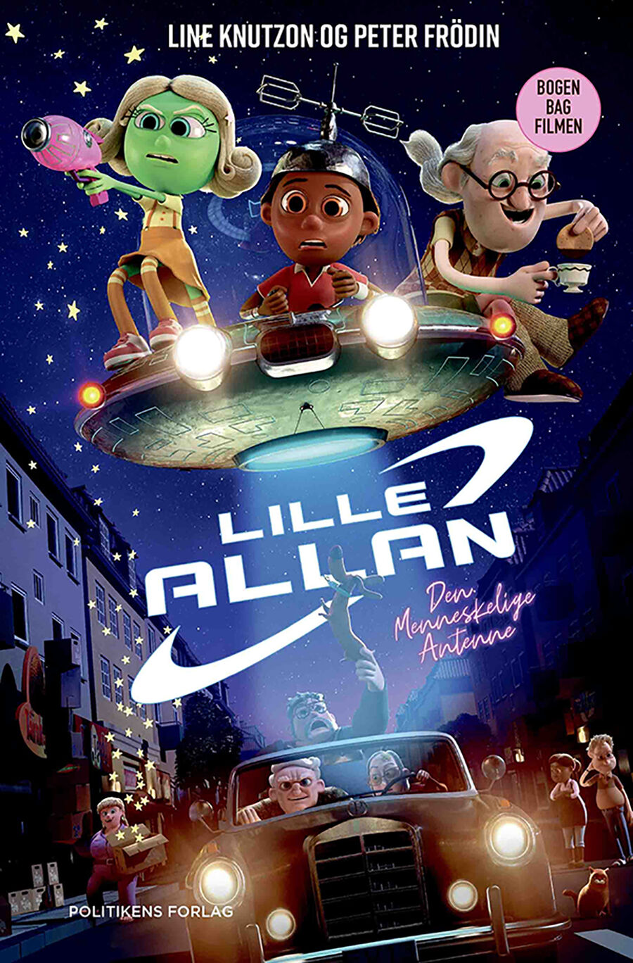 Bogen bag filmen 'Lille Allan - den menneskelige antenne'. Reservér den på biblioteket