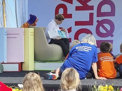 Statsministeren læste højt på Folkemødet