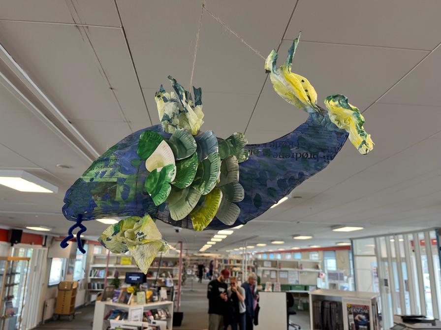 Nexø Børnehus udstiller på Nexø Bibliotek