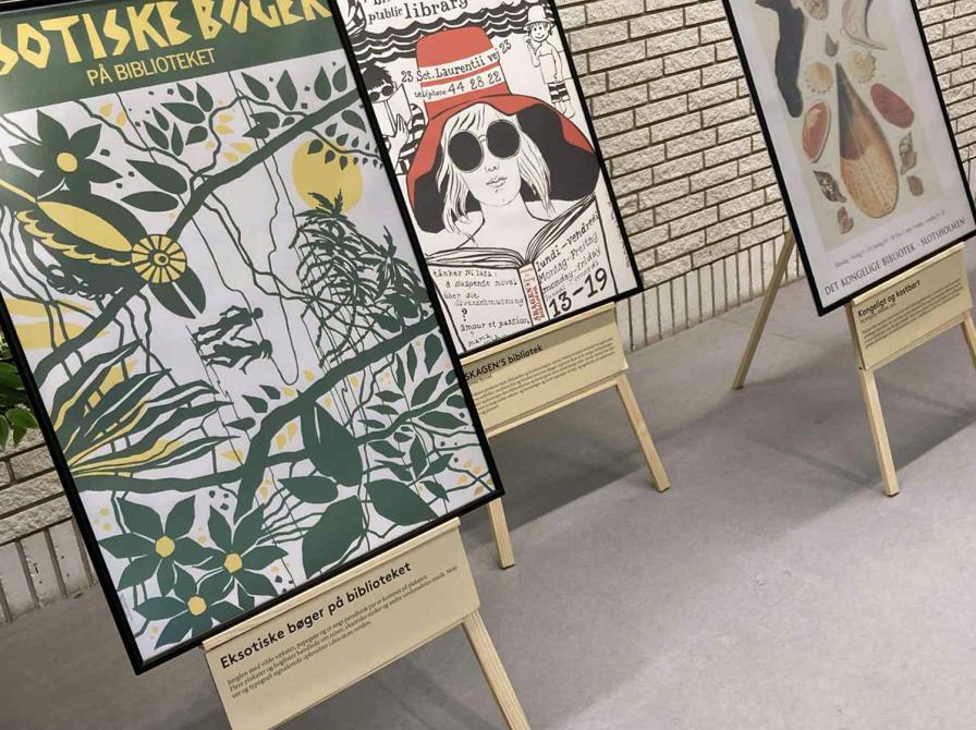 Biblioteket på plakaten - udstilling på Rønne Bibliotek, 6.-30. januar 2026