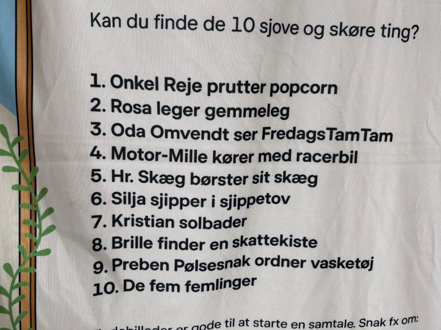 Kan du finde de 10 sjove og skøre ting?